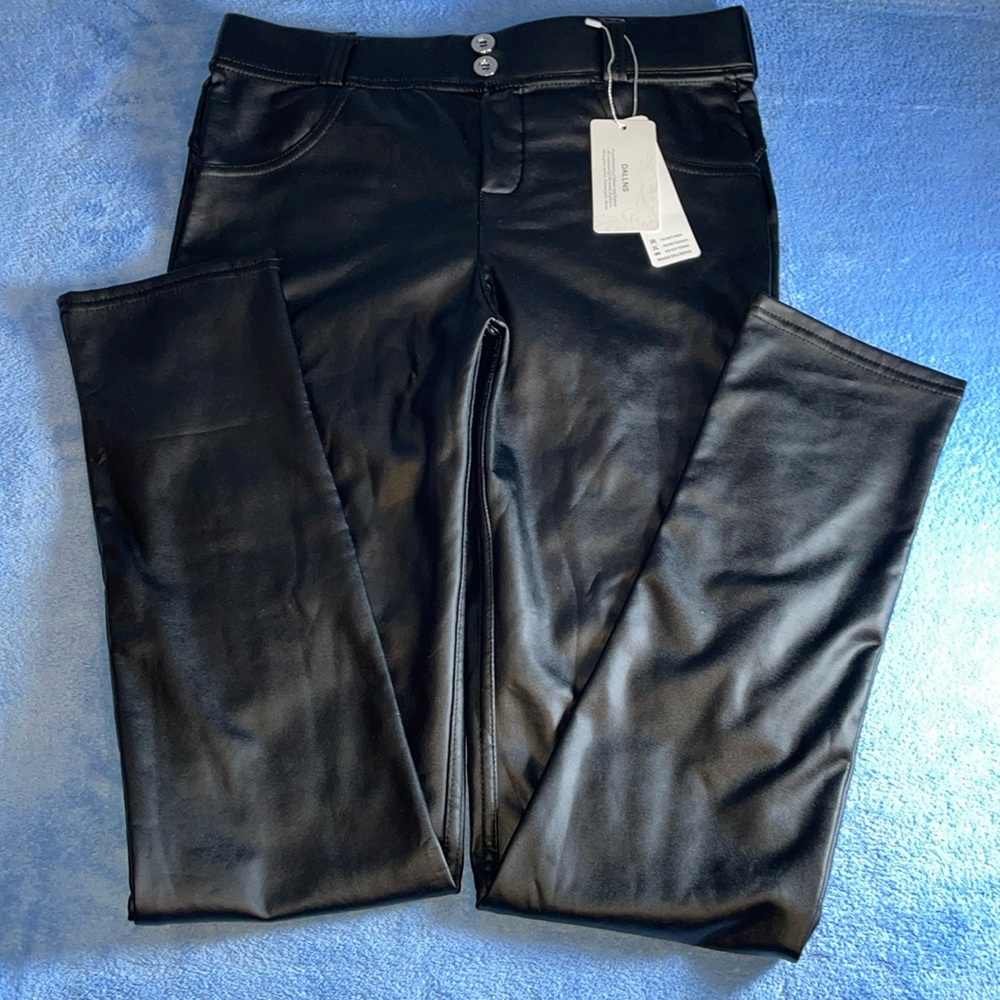 NWT DALLNS Pleather Pants.  Size small.